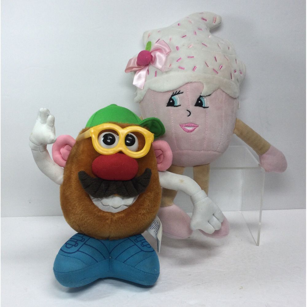 Nanco Mr Potato Head & Whiffer Sniffer Sugar Cake plush stuffed toy Lot of‎ 2